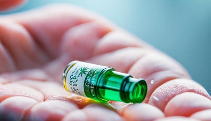 cbd öl auf offene wunden