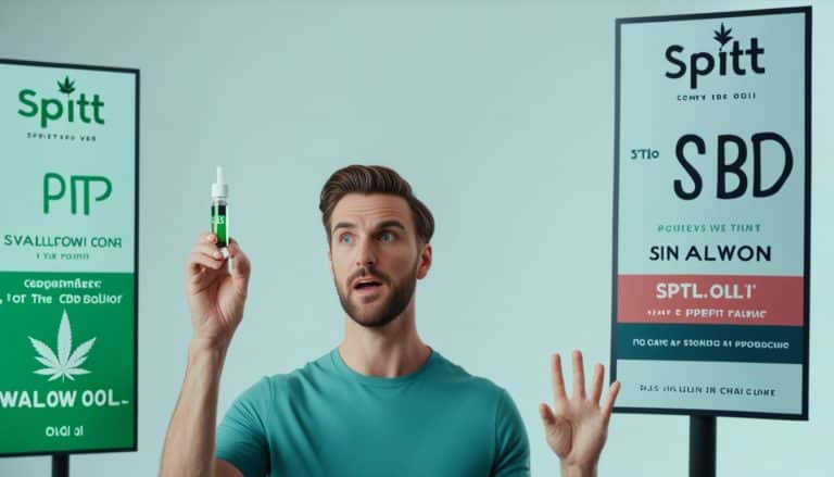 cbd öl schlucken oder ausspucken